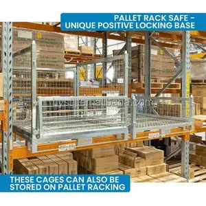 Stapelbare Metall-Klagen Netzbehälter für Aufbewahrung Käfig Pallets faltbar und vielseitig