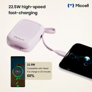 Banco de Energía Miccell de Alta Capacidad al por Mayor, 10000mAh, Banco de Energía de Viaje para iPhones, Cargador Portátil con Cable de Carga - Product Image 4