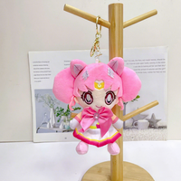 Al por mayor Juguetes de peluche de Sailor Moon de 4 pulgadas, Muñeca colgante para niñas, Figura de anime, Personaje de dibujos animados, Juguetes de peluche con llavero para máquina de garras