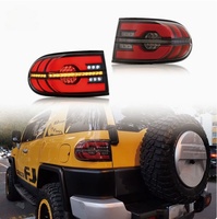 Nouvel ensemble de feux arrière LED modifiés pour voiture, avec DRL, marche arrière, clignotant, frein et avertissement de brouillard, pour mise à niveau des feux arrière du FJ Cruiser 2006-2017