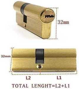 Serrure de porte professionnelle à cylindre européen avec technologie de clé AB et noyau allongé pour une entrée sécurisée - Product Image 2