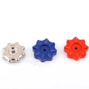 Air Conditioning Pressure Gauge Metal Knob Handwheel Plastic Switch Handle Blue Red Alloy Single Gauge Refrigerant Cap - Product Image 1