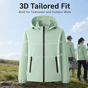 Medical Staff Waterproof <b>Jacket</b> Polyester Breathable Softshell Fabric and <b>Heat</b> Transfer Logo For Hospital Work <b>Jacket</b> Coat - Product Image 3