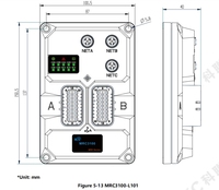 Controlador de Robot Móvil Diferencial KCONBOT MRC3100 IP65, Placa de Control AGV, Solución ROS AMR, Navegación por Código QR Láser y Código de Barras
