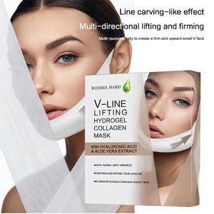 Masker Wajah kolagen Hyaluronic Acid, masker wajah Pengencang kulit, masker <span class=keywords><strong>Jawline</strong></span> meningkatkan dagu ganda dan kaku - Product Image 2