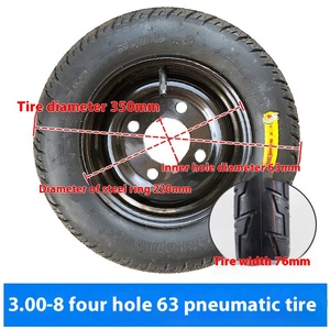 <span class=keywords><strong>Pneu</strong></span> gonflable 3.00-8 pour véhicule électrique, chariot de chantier, <span class=keywords><strong>pneu</strong></span> de batterie, autres roues, pneus et accessoires - Product Image 4