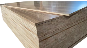 Tablero de bloque laminado de <span class=keywords><strong>melamina</strong></span> de 18mm/tablero de bloques <span class=keywords><strong>Color</strong></span> <span class=keywords><strong>madera</strong></span> blanca E0 E1 Pino Malaca Núcleo de álamo para muebles de gabinete Armario - Product Image 4
