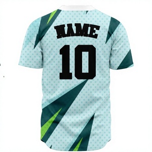 Ensembles d'uniformes de baseball personnalisés respirants avec lettres imprimées sur le devant, 100 % polyester, antibactériens, séchage rapide, taille élastique - Product Image 2