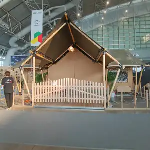 2022 hot selling wall refugee tente camping oxford material 100% waterproof large safari tent
