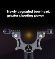 Lance-pierre de chasse extérieur SYQT avec dispositif de mise à niveau laser infrarouge en résine de qualité, durable, étanche et avec bande élastique plate