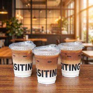 Customized Logo Eco-Friendly 98mm 95mm 12oz 16oz 24oz Clear PET Disposable Milk Tea <b>Ice</b> <b>Coffee</b> Plastic <b>Cup</b> with Lid - Product Image 1