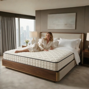 Cooling Gel <b>Memory</b> Foam Hybrid Mattress Individual Pocket Spring System Roll Up in <b>Box</b> Master Bed Mattress Price - Product Image 3