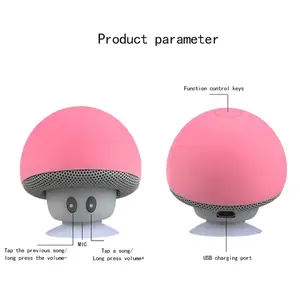 Sistema di altoparlanti a vibrazione a basso costo a forma di Mini fungo caldo subwoofer piccoli altoparlanti portatili Wireless professionali