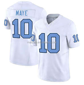 Maglia da Football Americano Personalizzata di Alta Qualità Stile Drake Maye con Ricamo Tackle Twill Taglie Fino a 6XL - Product Image 4