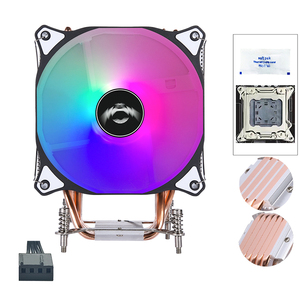 Qiuzaim 2011 pin <span class=keywords><strong>CPU</strong></span> tản nhiệt 4/6 ống đồng 12cm quạt điều khiển nhiệt độ im lặng Máy tính để bàn máy chủ X99 làm mát bằng không khí X79 - Product Image 1