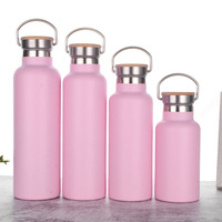Bouteille d'eau en acier inoxydable à double paroi isolée sous vide de 750 ml, personnalisable, idéale pour le sport, la gym, la randonnée, le camping