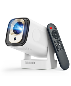โปรเจคเตอร์พกพาขนาดเล็กสำหรับใช้งานกลางแจ้ง ปี 2025 ความละเอียด 1080P รองรับ WiFi 6 และ BT 5.4 180 °   การหมุนเวียนสำหรับคืนชมภาพยนตร์แคมป์ปิ้ง - Product Image 1
