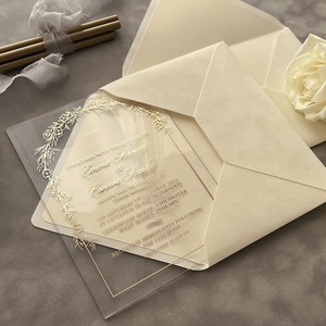 Invitaciones de Boda Personalizadas de Alta Gama con Impresión Tipográfica, Papel de Algodón Repujado, Tarjetas de Invitación de Matrimonio para Boutique de Lujo - Product Image 3
