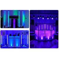Projecteurs LED à piles 360 pixels IP65 étanches avec contrôle DMX512 pour mariage, DJ, événement, scène