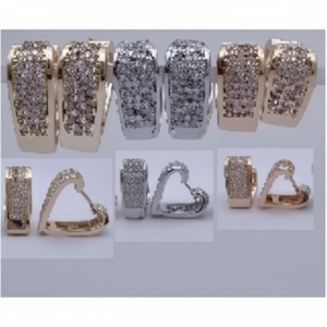 Set di gioielli placcati oro 24K allettante due pezzi per un Look coordinato e alla moda - Product Image 1