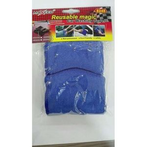 Serviette de lavage de voiture magique réutilisable Maxeed 34x44cm bleue, non toxique, écologique et sûre - Product Image 1