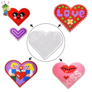 Planche à perles en forme de cœur, perles Perler, perles à fusionner, planche transparente, design transparent, perles <span class=keywords><strong>Hama</strong></span> de 5 mm, planche à chevilles - Product Image 3