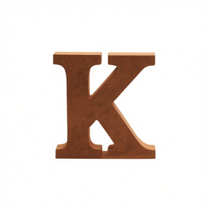 Ilan Lettera Decorativa in Legno K 15Cm per Decorazione Murale - Product Image 2
