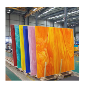 Feuilles de verre <span class=keywords><strong>opale</strong></span> industrielles solides de différentes couleurs de 3 mm à 5 mm pour les mosaïques et l'artisanat - Product Image 1