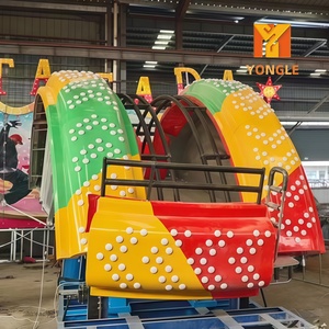 Installations de parc d'attractions : Grand carrousel, manèges pliables, tour mobile 24 places, jeu disco avec remorque - Product Image 2