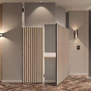 Paneles absorbentes de sonido de <span class=keywords><strong>techo</strong></span> de pared de madera maciza de gran tamaño modernos tablero de fibra de densidad <span class=keywords><strong>para</strong></span> Hoteles Apartamentos <span class=keywords><strong>para</strong></span> uso en sala de estar - Product Image 3