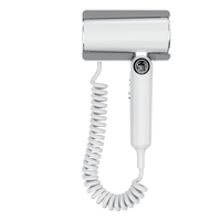 Pengering Rambut Dinding Elektrik Weshcan Kecepatan Tinggi Motor BLDC 110000RPM Kecepatan Angin 29m/s 500M Ion Negatif Ionik 1600W Hotel