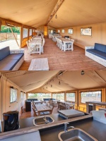 Палатка-шатер для глэмпинга Custom Wild Cottage House с ПВХ-крышей для 30-80 человек
