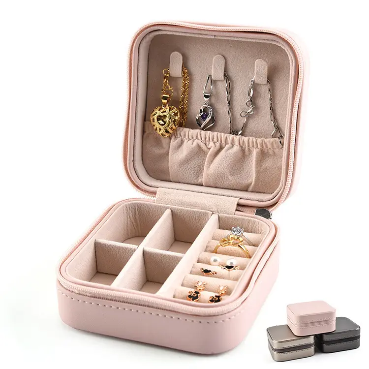 Boîte à bijoux personnalisée boîte de rangement pour bagues boîte à bijoux pour bagues en velours