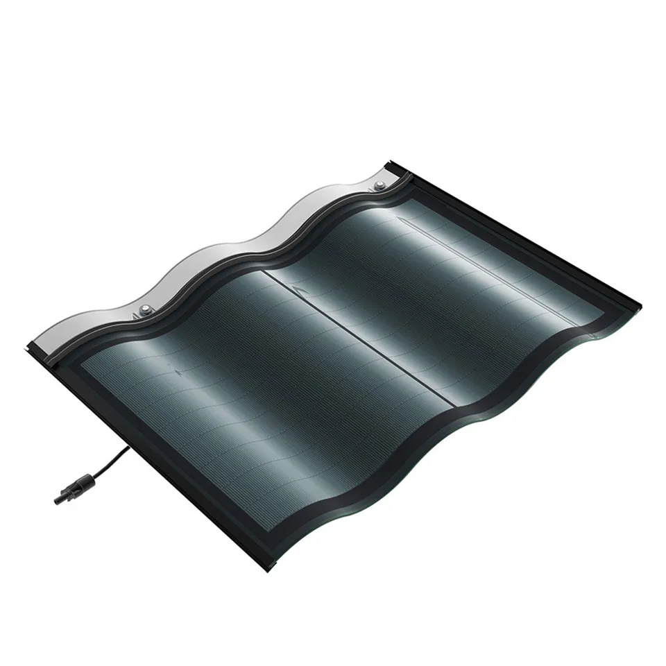 SSS solar rote schwarze dachziegel 25 w 30 w 32 w solarziegel neues design solardachziegel für zuhause solarenergiesystem