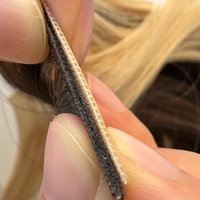 Extensions de cheveux 100% naturels New Genius Weft, double trame, style lisse et soyeux, 100% cheveux humains vierges européens Remy