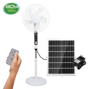 Ventilador de Pedestal Solar y Eléctrico de 16 Pulgadas DC con Control Remoto, Ventilador de Torre y Pedestal para Casa, Auto y RV - Product Image 2