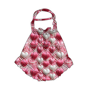 Superventas bebé niñas flor impresa ropa vestido trajes puff manga <span class=keywords><strong>mini</strong></span> tops partido faldas trajes - Product Image 6