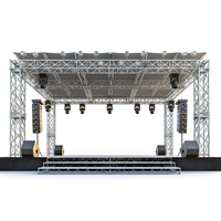 Estructura Modular Plegable Cuadrada de Aleación de Aluminio 6061-T6 con Certificación TUV, 400x400mm, Portátil, Resistente, para Iluminación de 1000kg