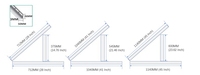 Supports de montage pour panneaux solaires en aluminium anodisé à installation rapide pour toits plats