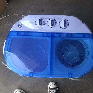 <span class=keywords><strong>Lavadora</strong></span> de Cubo <span class=keywords><strong>Doble</strong></span> semiautomática para el hogar de 4 kg <span class=keywords><strong>Lavadora</strong></span> de cubo de plástico <span class=keywords><strong>pequeña</strong></span> - Product Image 3