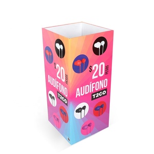 Boîtes de présentation en carton ondulé de style moderne personnalisé pour accessoires de téléphone portable et écouteurs Affichage des bacs basculants - Product Image 1