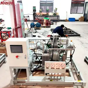 NUZHUO Oxygen Gas Booster Compressor For O2 Cylinder Filling Station With 150 Bar 30Nm3/Hrs