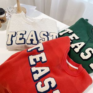 Sudadera con Capucha de Felpa para Hombre, Cuello Redondo, Estilo Casual, con Parches de Chenilla 3D con Logotipo Personalizado, Corte Holgado, Temporada de Primavera, Serigrafía - Product Image 2