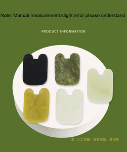 Outil <span class=keywords><strong>de</strong></span> massage Gua Sha en <span class=keywords><strong>jade</strong></span> Xiuyan naturel, forme <span class=keywords><strong>de</strong></span> <span class=keywords><strong>pierre</strong></span>, planche <span class=keywords><strong>de</strong></span> grattage, thérapie faciale, gua sha vert - Product Image 6