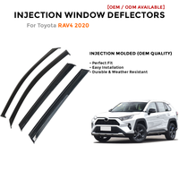 Deflectores de Ventana Laterales para Toyota LC200 2008-2019 Protector de Lluvia Accesorios de Coche