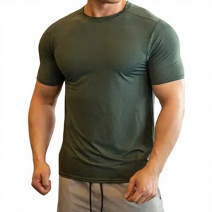 Fabricant de vêtements de sport sur mesure, t-shirt de compression athlétique en polyester et élasthanne, broderie par transfert thermique, fournisseur OEM - Product Image 1