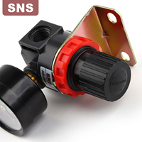 Régulateur de pression de traitement d'air série AR2000 pour SNS Pneumatic avec filtre et filetage G/PT/NPT