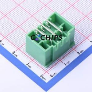 KF2EDGKRM-3.81-2*3P Plug-in Terminal Block Bent Lead Through Hole,P=3.81mm Board-to-Board / Socket - Closed Screw Fixing 2x3P - Product Image 2