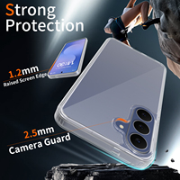 Étui de protection antichoc pour téléphone portable Samsung PC TPU 2 en 1, étui transparent en cristal pour Samsung S26 FE