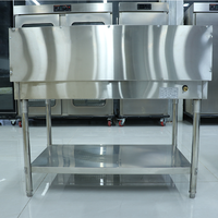 Cuisinière à gaz HELAXEN à 6 brûleurs à usage commercial |   Table de cuisson au gaz naturel 30/46,5 kW Puissance Facile à nettoyer Acier inoxydable Conception portable